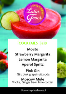 Latin Fever cocktails at Limassol Latin nights