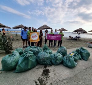 Beach cleaning at Crowne Plaza Limassol