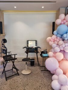make up station Kids birthday party at Ballroom venue at Crowne Plaza Limassol